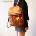 Supple Leather Backpack - Tan Brown