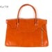 Unique Leather Shoulder Bag - Tan Brown