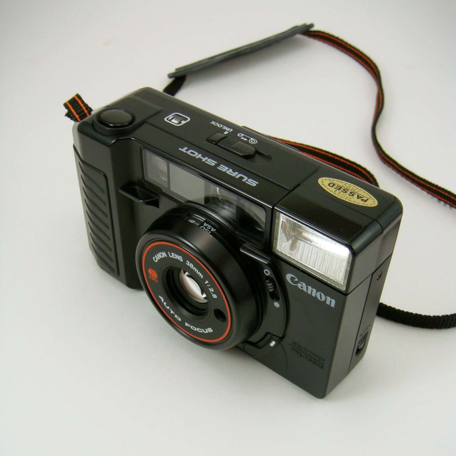 80 s Canon  Sure Shot 35mm Pocket  Camera 