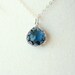 Midnight Blue Swirl Necklace