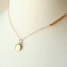Gold Bar and Tiny Locket Necklace - On 14K gold filled chain - simple everyday modern jewelry