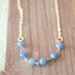 Atlantic - Royal Blue Beaded Necklace - Simple everyday delicate jewelry