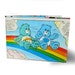 Care Bears Card Holder - Grumpy & Wish Bear - Vinyl, Recycled Comic Book