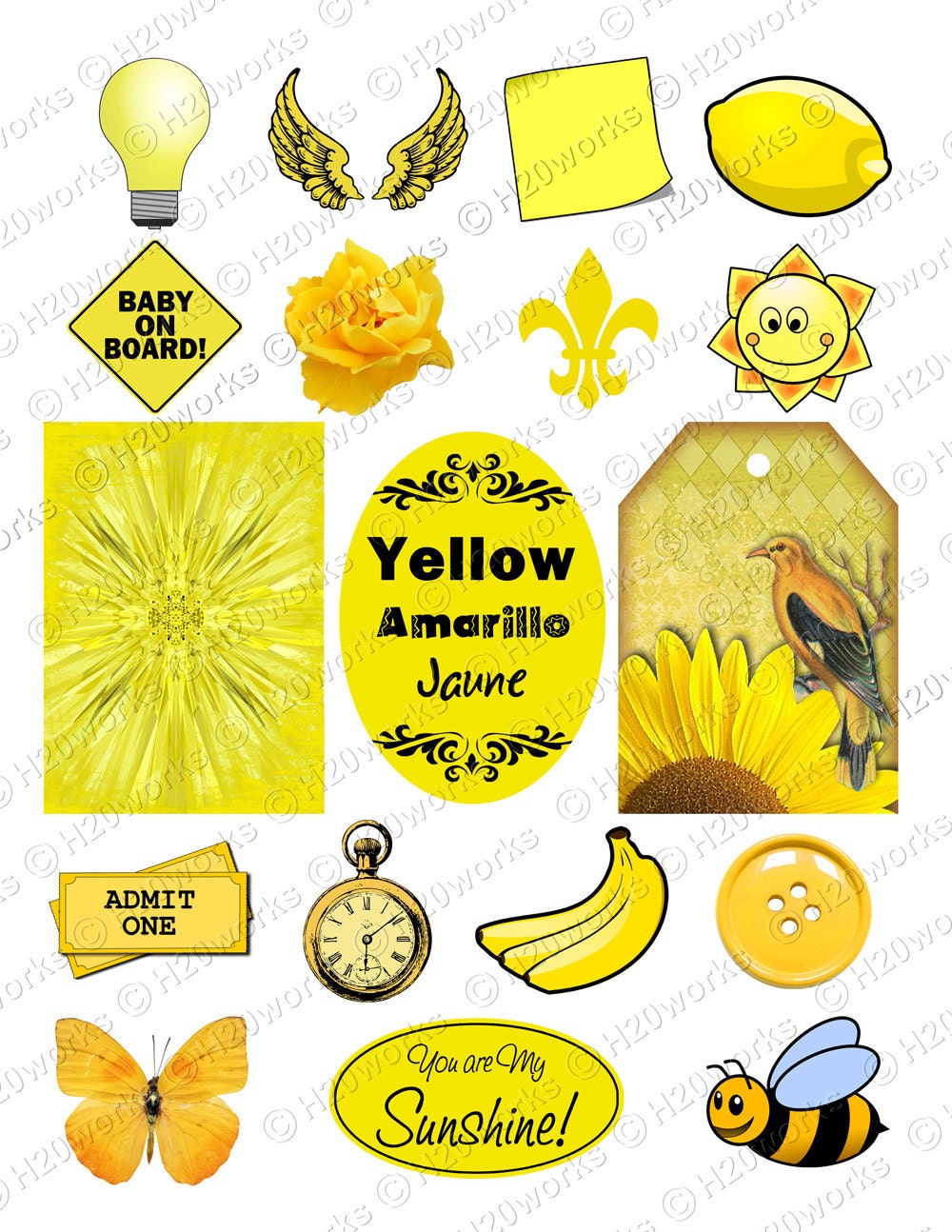 clipart yellow objects - photo #25