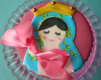 Little Virgin Mary -Virgencita cookies-hand decorated by the cookie couture on Etsy- One Dozen