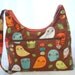 Owls Purse Mini Diaper Bag Brown Orange