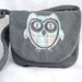 Owl Messenger Bag Sweatshirt Fabric