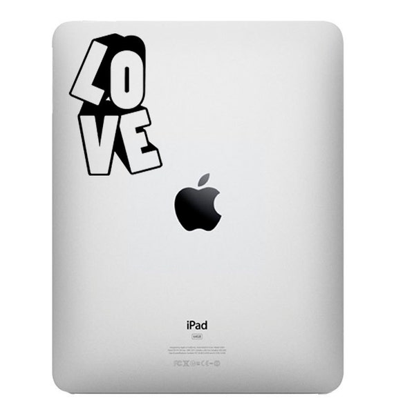 Love Vinyl Decal for IPad IPad II Tablet Stickers by EllyStudio