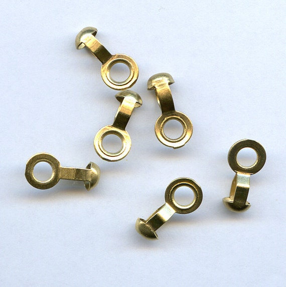 25 Brass Ball Chain Connectors
