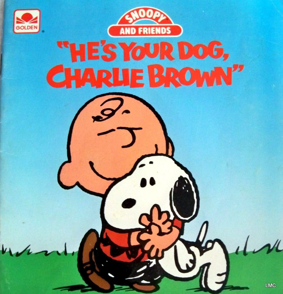 He's Your Dog Charlie Brown 1987 Softcover Book Good