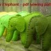 Tiny Elephant pdf sewing pattern