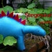 Felt Stegosaurus epattern