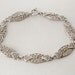 Art deco sterling silver filigree bracelet