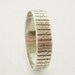 1970s French silver wedding band or stacking ring