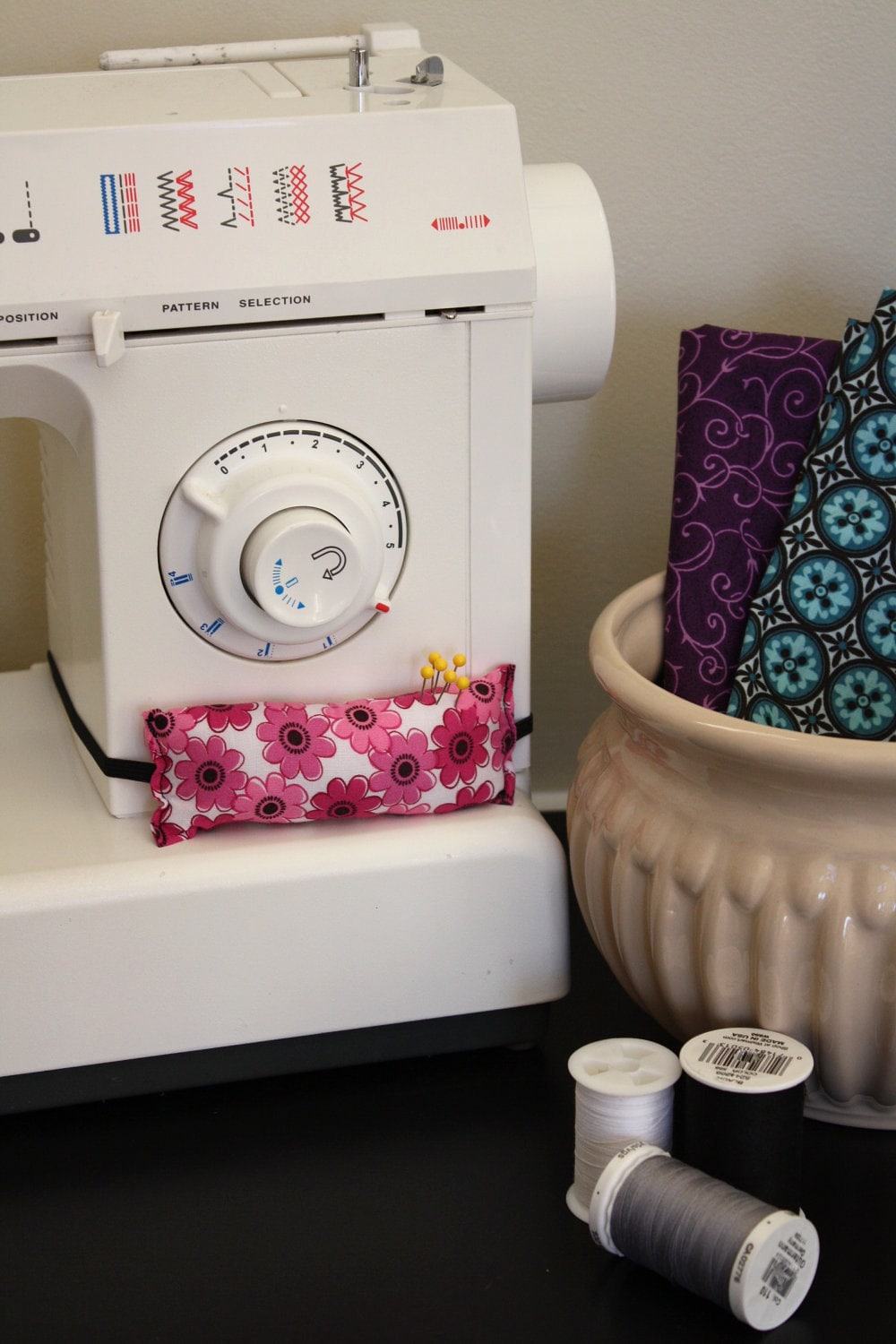 Sewing Machine Pin Cushion by ByStudio13 on Etsy