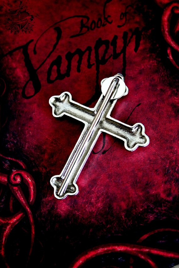 Large Ornate Gothic Cross Bobby Pin