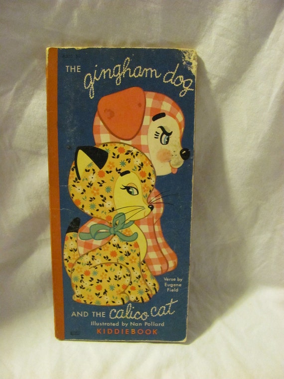The Gingham Dog and the Calico Cat Vintage Kiddie Book 1968