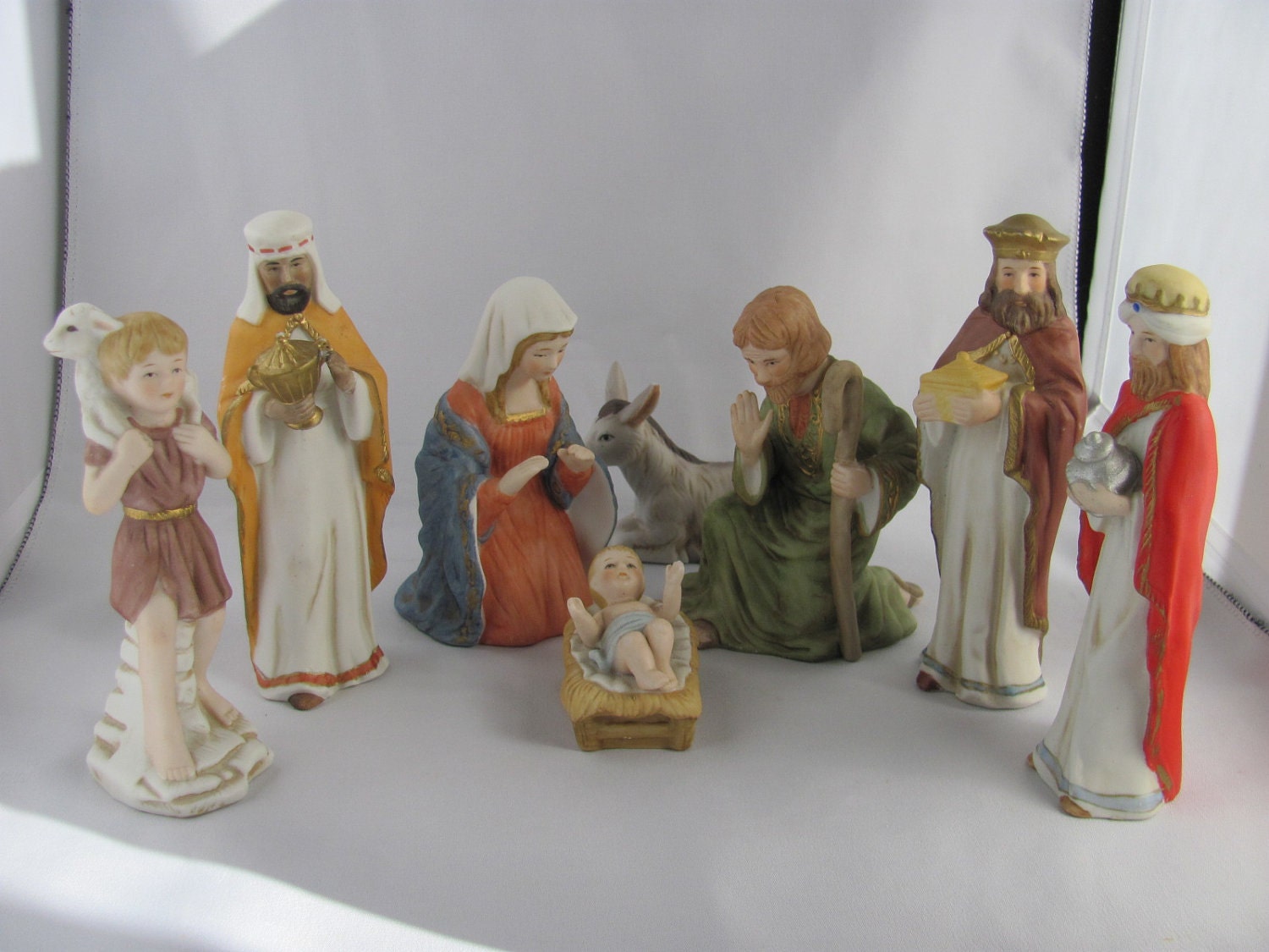 SALE Vintage LEFTON Nativity Figurines The by BucksCountyFolkArt