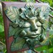 Green Man Jewelry Box, Celtic Knotwork, Green Girl Box, Celtic Jewelry Box, "Contemplation"