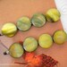 Pearl Beaded bobby pins - Moss green pearl coin TREASURY item
