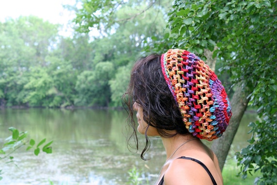 Summer Slouch Hat - Rainbow