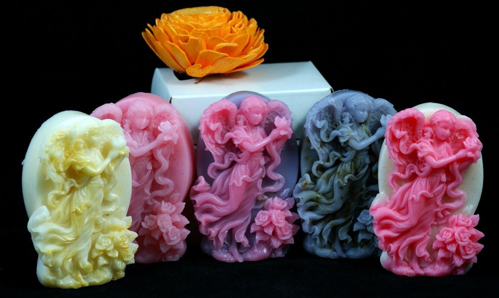 handmade soap 5 bars Stephenson Shea Butter and Goats Milk lavander orange and autumn lodge