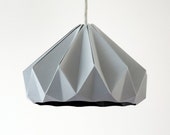 Chestnut paper origami lampshade grey - nellianna