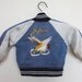 Vintage Rare 1950s Japan Satin Souvenir Tour Childs Jacket with Eagle Size XS