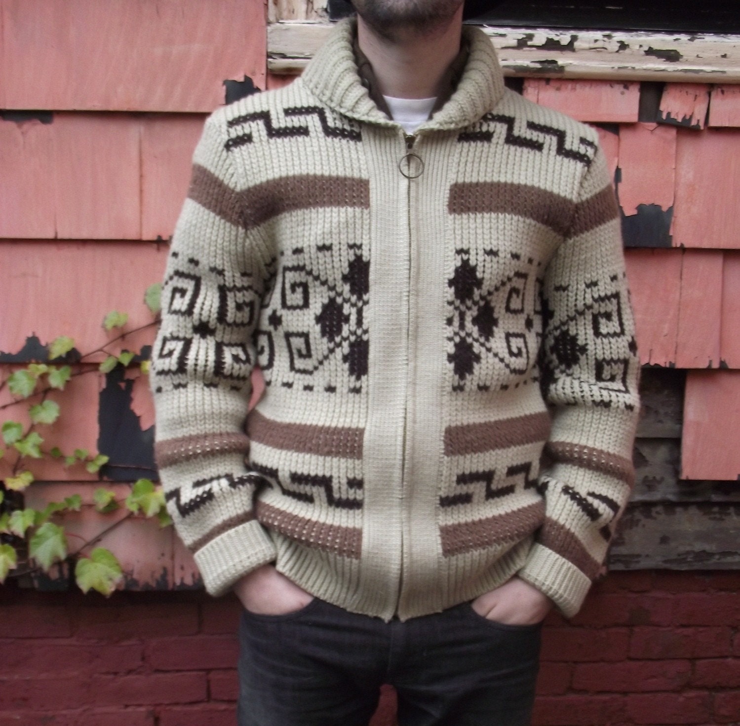 Pendleton Big Lebowski Dude Cowichan Cardigan Sweater