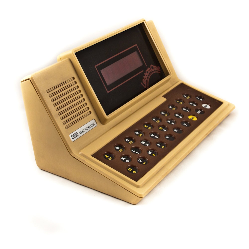 Vintage Game V Tech Lesson One Electronic Game Geek Chic