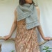 Celtic Song Scarf, silver gray, mohair - Reserved