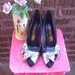 Vintage 80s BIG BOW party Heels