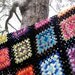 Bright Colored Granny Square Crocheted Blanket, Large Handmade Blanket with Bright Colors, Bedding, Couch Throw, Bright Decor, Teen