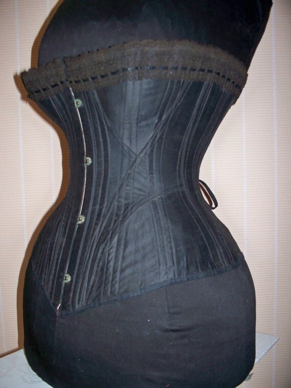 REF H Antique a la spirite 18 inches 1882 corset paper pattern