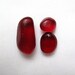 Deep Rich Ruby Red sea glass - lot DC 057