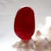 Large Deep Rich Ruby Red sea glass - lot DC 072