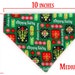 RESERVED FOR NATALIE Medium Pet Bandana - Christmas Evergreen - Free Shipping