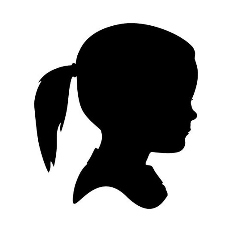 Custom Silhouette Portrait Childrens Silhouette by kindlyreply