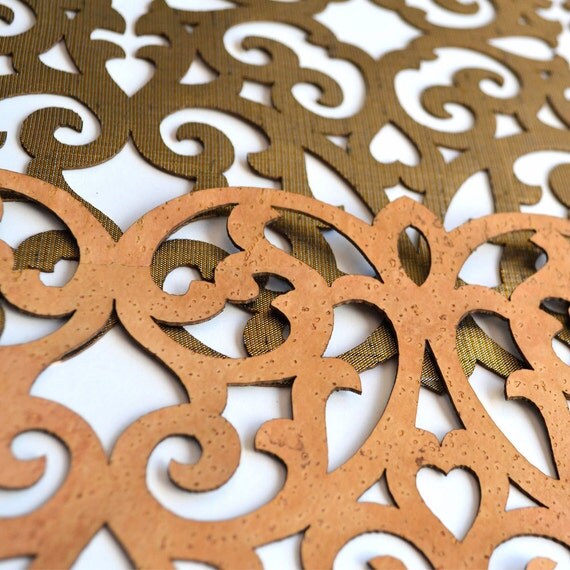 Handmade Modern Cork Placemats