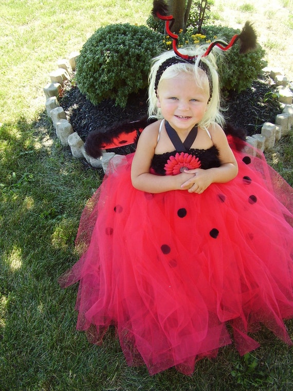 Lovely Little Ladybug Couture Halloween/Pageant Dress