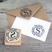 Return Address Stamp, Personalized, Hand Carved Rubber Stamp, Mounted on Wood Block