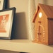 Reserved for josumoto Modern Treetop Baby Birdhouse Lamp - Peek-a-Boo in Bamboo