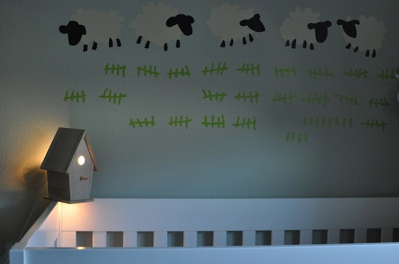 Avery Modern Wall Hanging Birdhouse Lamp for by moderntreetopbaby