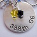 RSVD for BeLoved - Custom Handstamped Sterling Silver Necklace