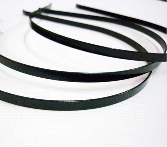 Black Plated Metal Headbands Lot Of 20 Thin By Assortednecklace