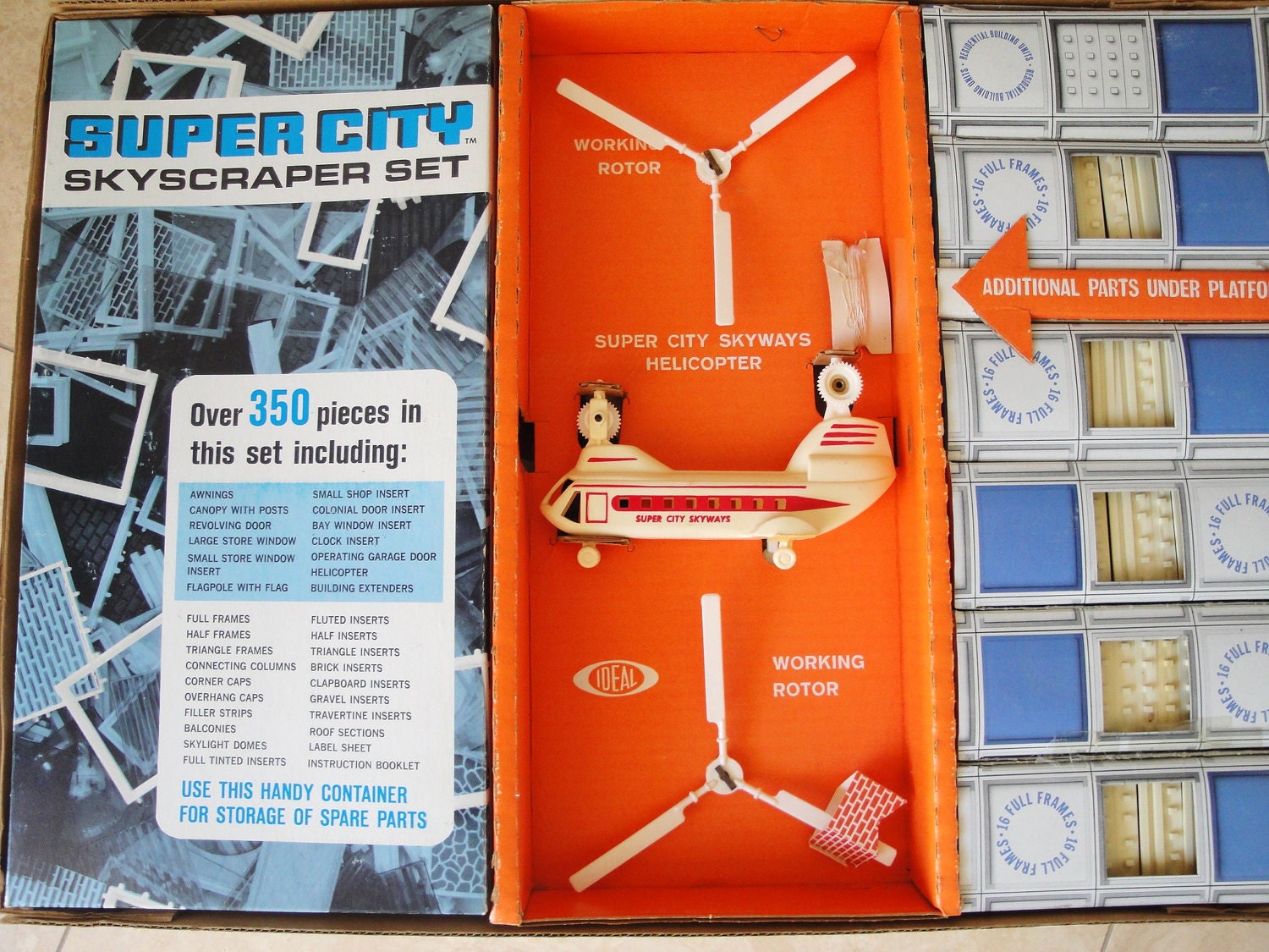 Super City Skyscraper Building Set Vintage 1968 Ideal