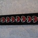 CORO RED BRACELET - thermoset, goldtone setting.