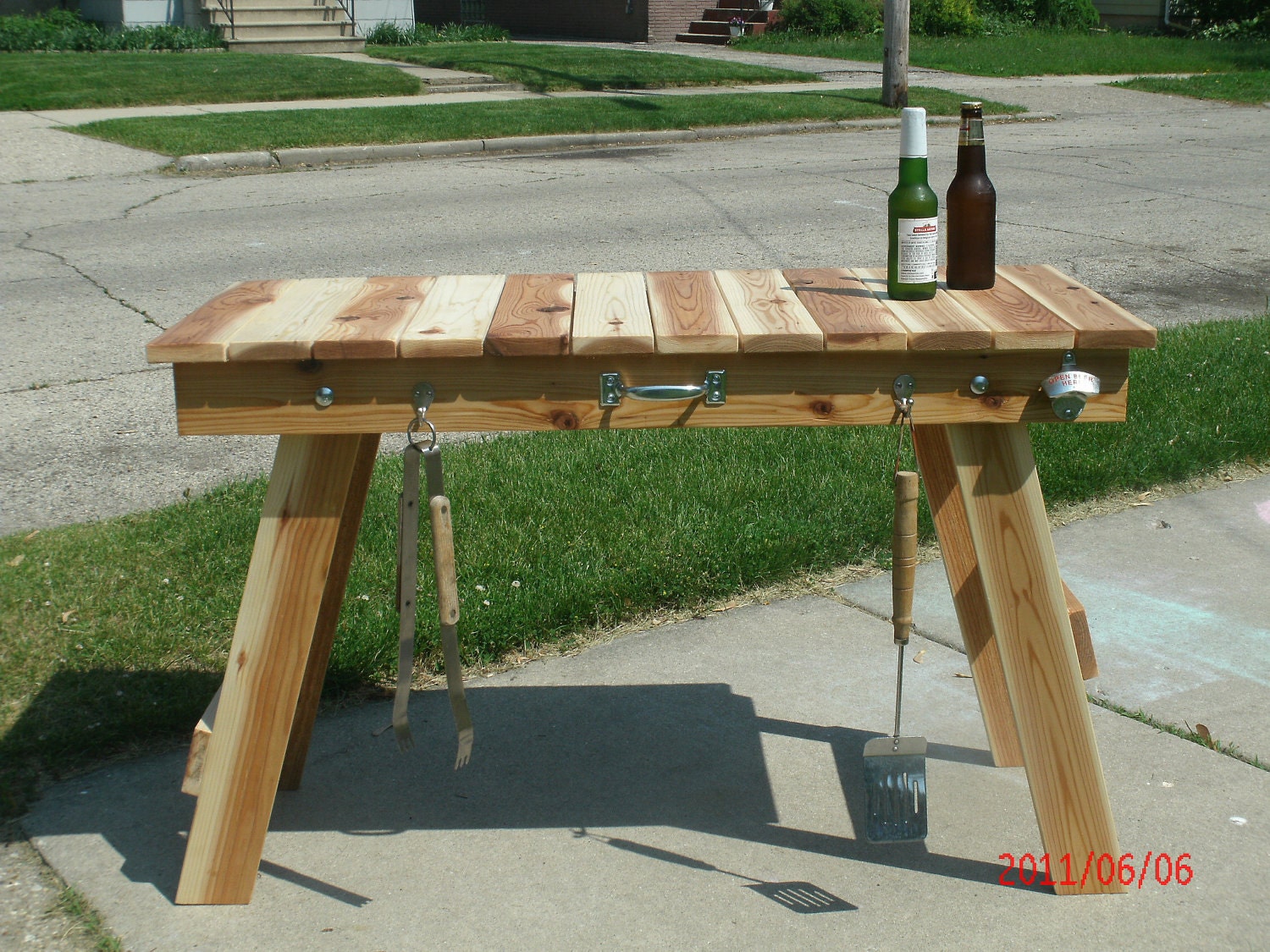 Grilling Table great for camping tailgating or barbecuing.