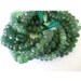 Wholesale Green Jade Lot - Green Jade Faceted Rondelles - 18mm - 8mm - 5 Strands - 9 Inches Each