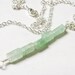 Green Aventurine Bar Necklace-Natural Gemstone